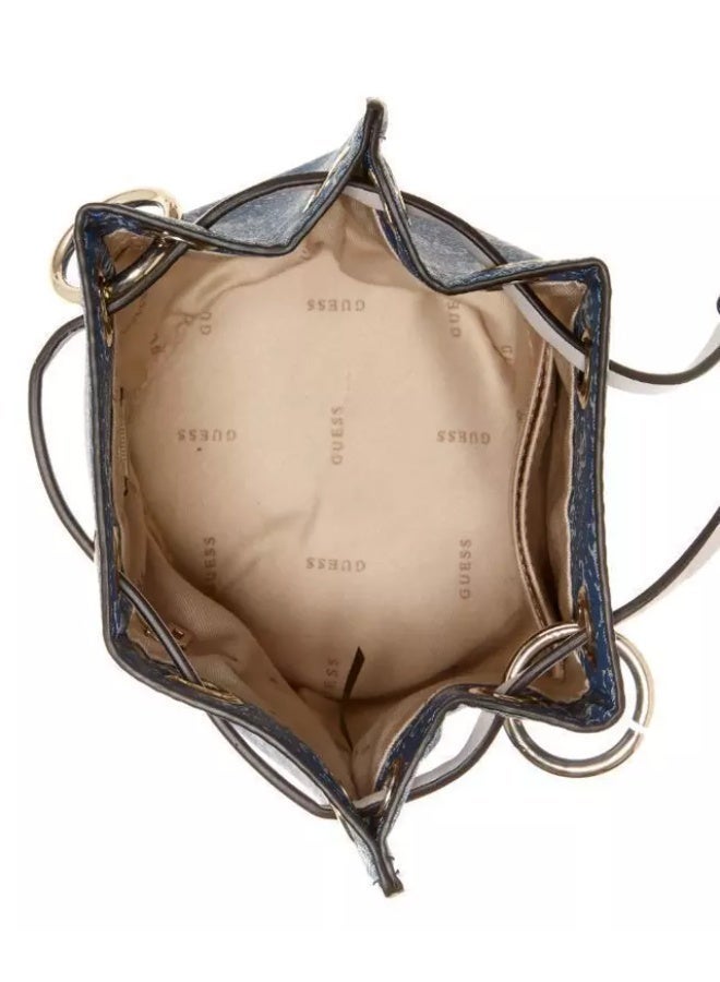 Guess Washington Mini Handbag – Blue, Stylish Everyday Design - Image 4